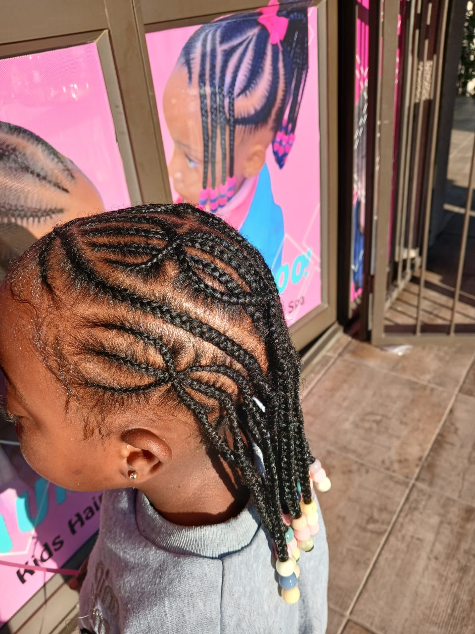 Happy client at salon